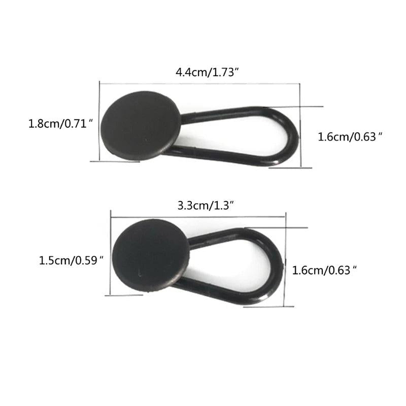 2PCS Pants Waist Extension Button Rubber Adjustment for Men and Women