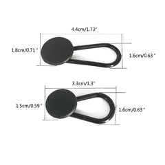 2PCS Pants Waist Extension Button Rubber Adjustment for Men and Women