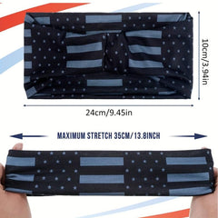 American Flag Headband Sports Headband Flag Pattern Hair Accessories