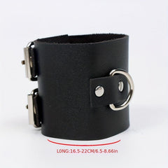 Punk Gothic Leather Wristband PU