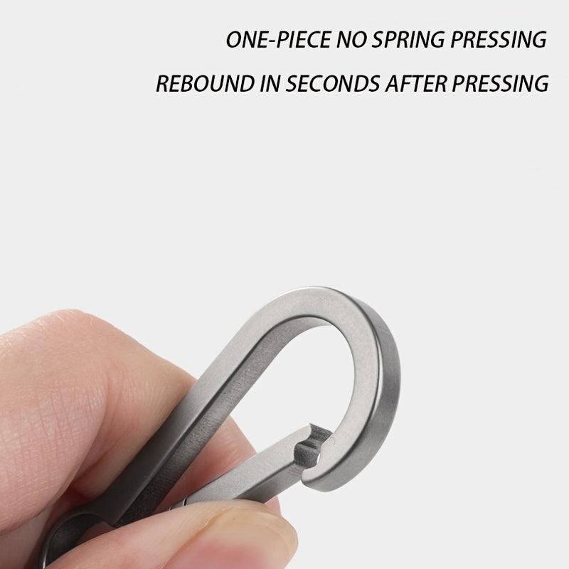 Titanium Bottle Opener Key Chain Carabiner - Unisex