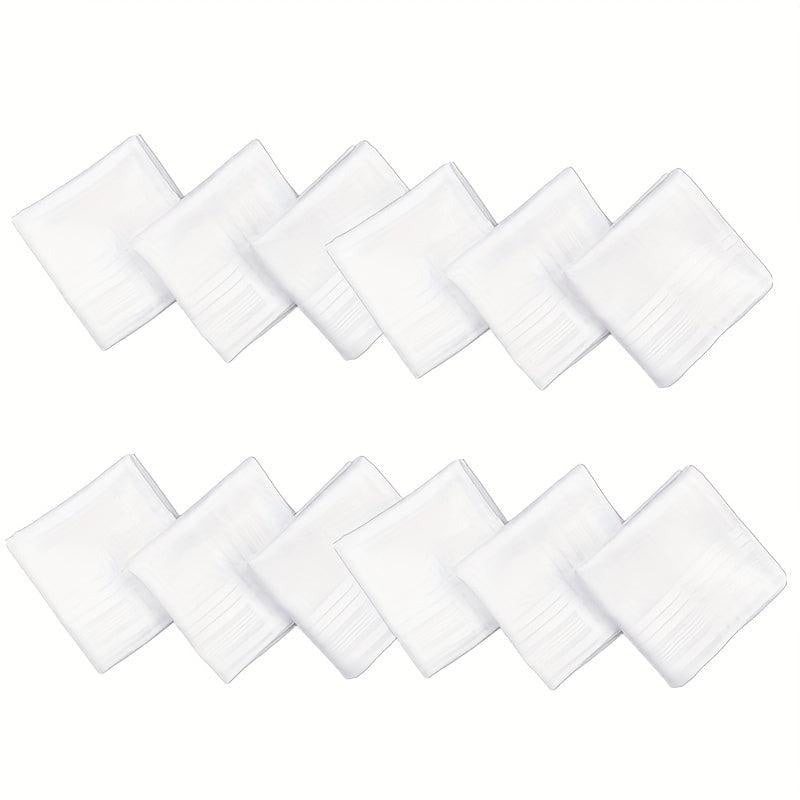 12pcs Soft Handkerchiefs 15.75in