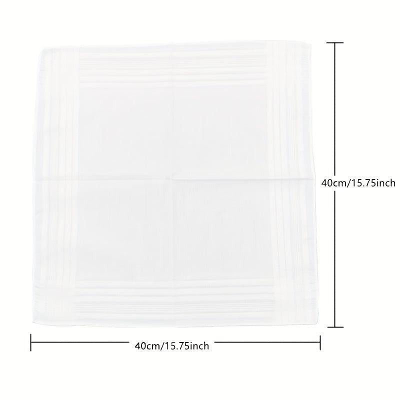 12pcs Soft Handkerchiefs 15.75in