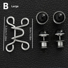Alloy Waist Buckle Pins Waist Clip Adjustable Snap Button Detachable Accessories