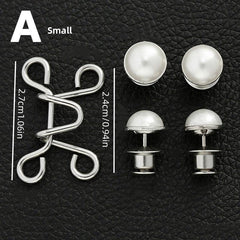 Alloy Waist Buckle Pins Waist Clip Adjustable Snap Button Detachable Accessories