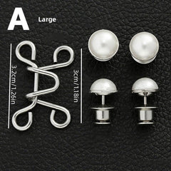 Alloy Waist Buckle Pins Waist Clip Adjustable Snap Button Detachable Accessories