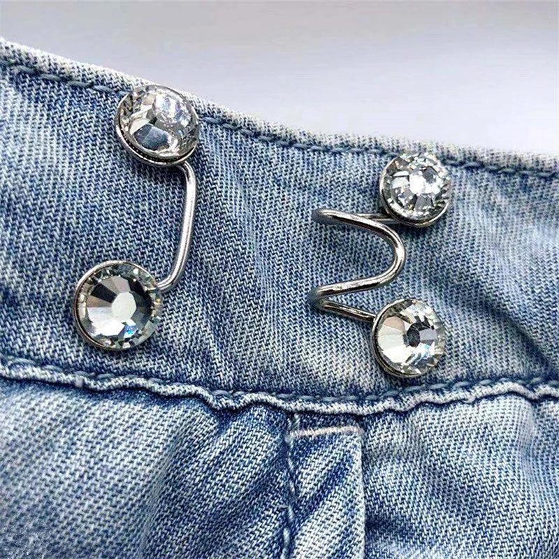 Alloy Waist Buckle Pins Waist Clip Adjustable Snap Button Detachable Accessories