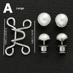 Alloy Waist Buckle Pins Waist Clip Adjustable Snap Button Detachable Accessories