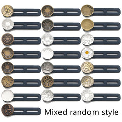 5pcs Metal Button Extension for Enlarged Waist Jeans Sewing