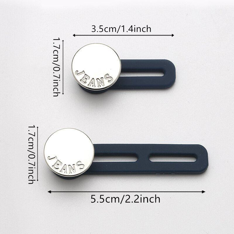 5pcs Metal Button Extension for Enlarged Waist Jeans Sewing
