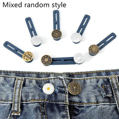 5pcs Metal Button Extension for Enlarged Waist Jeans Sewing