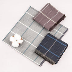 3pcs Men's Striped Pocket Handkerchief - Lightweight Business