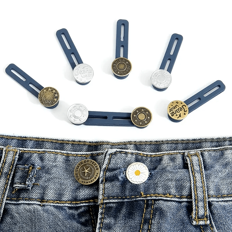 4pcs Elastic Waist Extenders for Pants Jeans Trousers