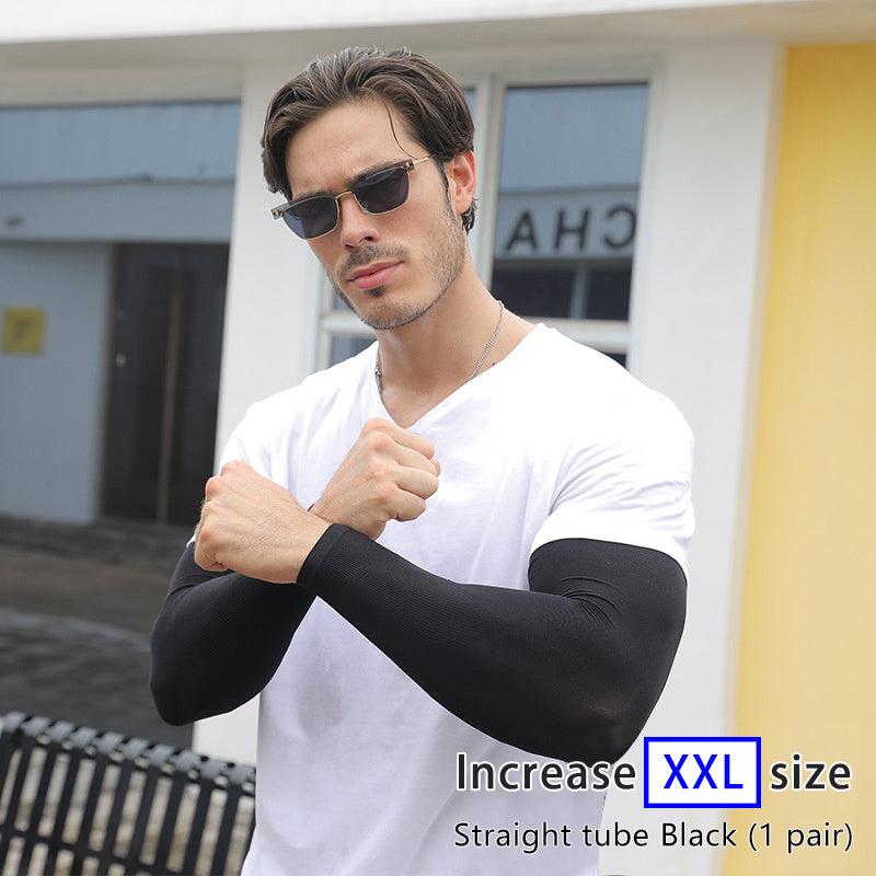 Car Sunscreen Ice Silk Cuffs Arm Protection Thin Style Gloves