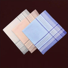 Men's Handkerchief Soft Hanky Classic Mocketer 3pcs 6pcs 40 01cm