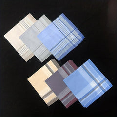 Men's Handkerchief Soft Hanky Classic Mocketer 3pcs 6pcs 40 01cm