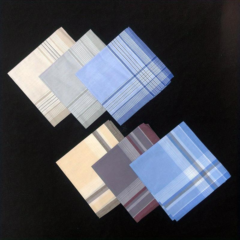Men's Handkerchief Soft Hanky Classic Mocketer 3pcs 6pcs 40 01cm