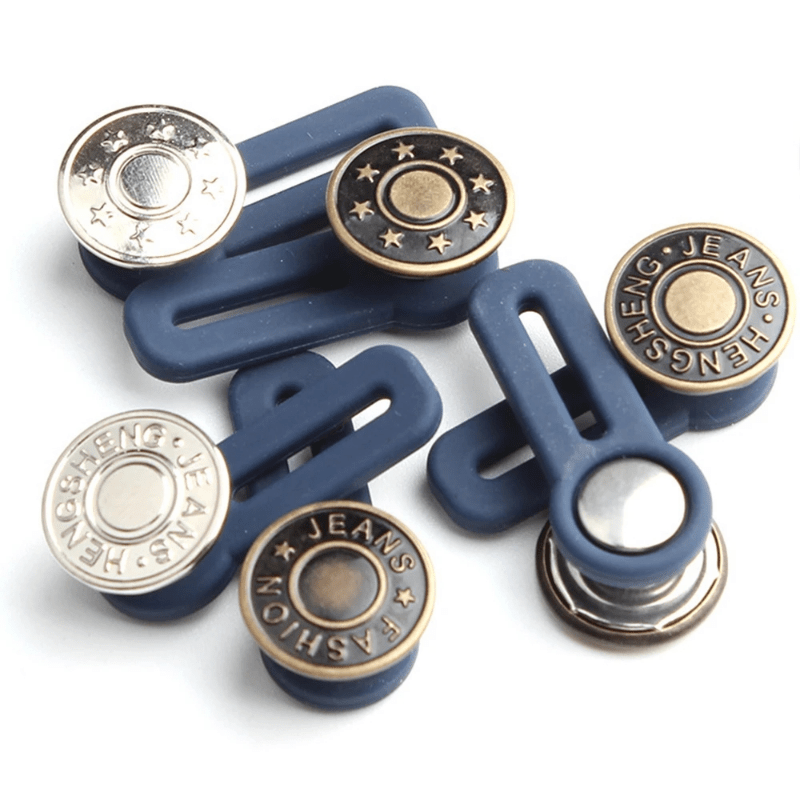 6pcs Pants Waist Extender Metal Button Waist Stretch Size Adjust