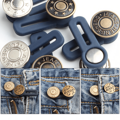 6pcs Pants Waist Extender Metal Button Waist Stretch Size Adjust