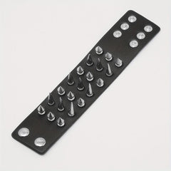 Men's Rivets Spikes Decor Bracelet Gothic Punk PU Leather Bracelet