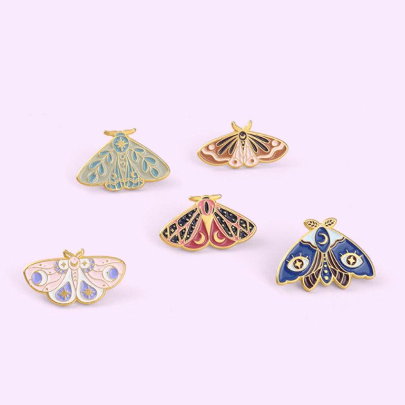 5pcs Colorful Butterfly Brooches Animal Pin Lovely Casual Brooches