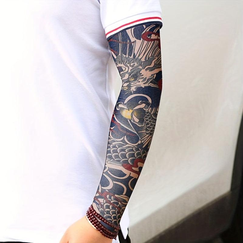 Men's Sun Protection Sleeve Quick Dry Tattoo Sleeves