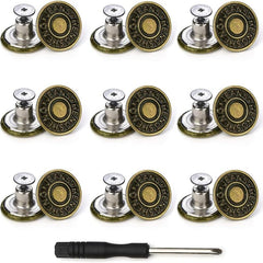 Replacement Jeans Copper Buttons With Tool