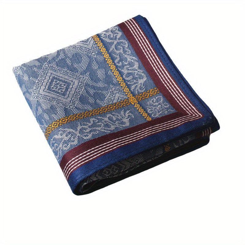 Men's Soft Sweat Absorption Thick Jacquard Handkerchief