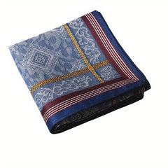 Men's Soft Sweat Absorption Thick Jacquard Handkerchief