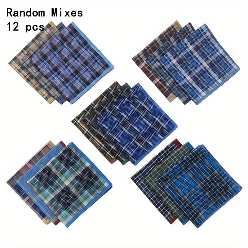 Men's Plaid Handkerchief Bundle - Outdoor Dinner Party Essential