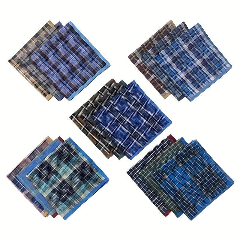 Men's Plaid Handkerchief Bundle - Outdoor Dinner Party Essential