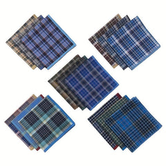 Men's Plaid Handkerchief Bundle - Outdoor Dinner Party Essential