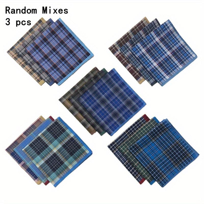 Men's Plaid Handkerchief Bundle - Outdoor Dinner Party Essential
