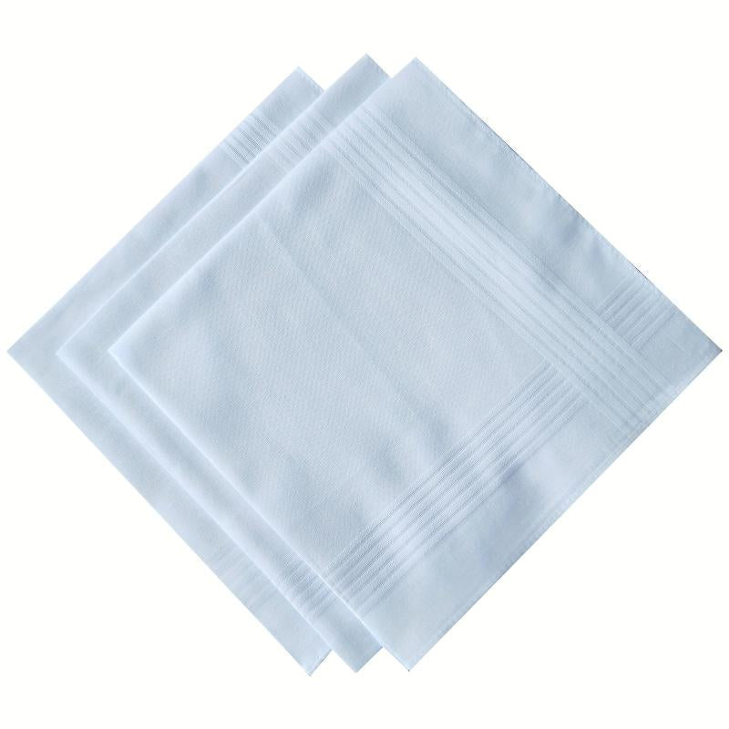 12pcs Plain Ribbon Handkerchief Thin Pocket Square 39