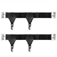 Men's Sock Suspenders Holders Adjustable Clip Metal Clips One Size
