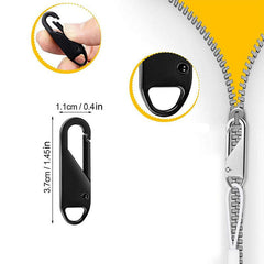 3pcs Detachable Zipper Head Box Bag Metal Pull Lock Pendant Slices