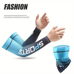 Summer Sunscreen Ice Silk Arm Sleeves High Elastic Sports Driving Thin