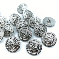 10pcs Vintage Anchor Sewing Buttons for Men's Clothing