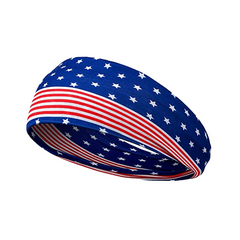 American Flag Independence Star Element Men's And Women's Headband