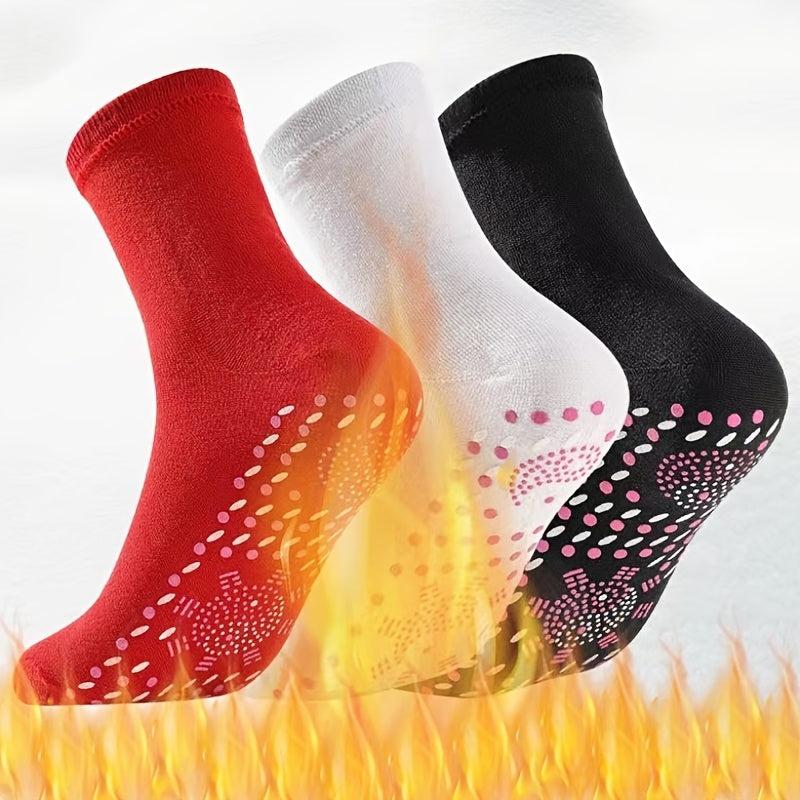 Winter Warm Tourmaline Heating Mid-Tube Socks for Men & Women