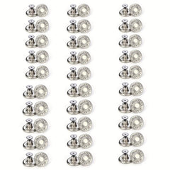30pcs Letter Retro Buttons Removable Decorative Accessories With Screwdriver
