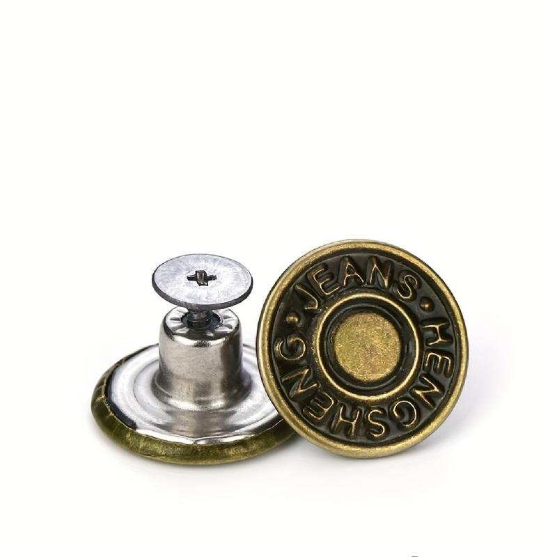 30pcs Letter Retro Buttons Removable Decorative Accessories With Screwdriver