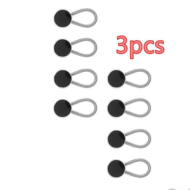3pcs Collar Extension Metal Button Shirt Waist Extender Set