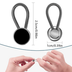 3pcs Collar Extension Metal Button Shirt Waist Extender Set