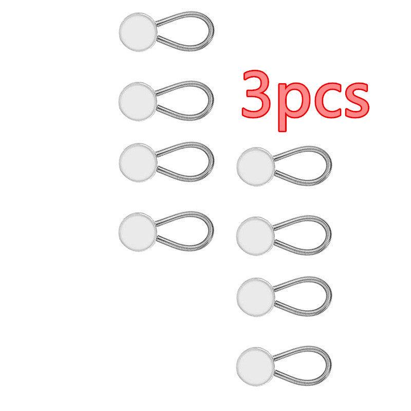 3pcs Collar Extension Metal Button Shirt Waist Extender Set