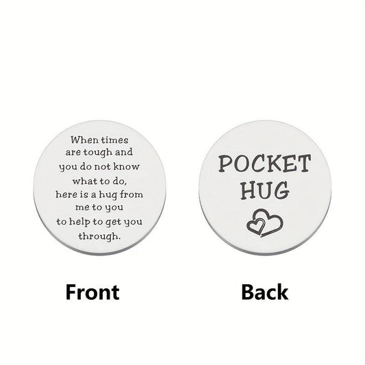 Pocket Hug Token Inspirational Anxiety Gift For Him
