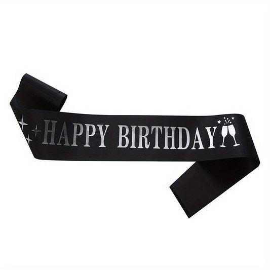 Birthday Party Sash & Headband Set