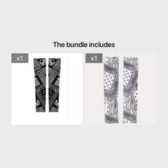2pcs Cashew Pattern Ice Sleeve for Cooler Bags