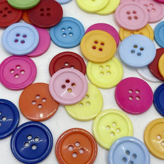 50pcs 4-Hole Resin Coat Buttons DIY Sewing Craft Accessories