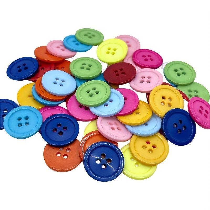 50pcs 4-Hole Resin Coat Buttons DIY Sewing Craft Accessories